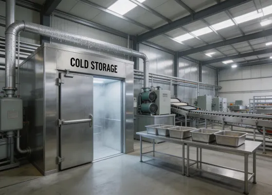 Food processing refrigeration and cooling